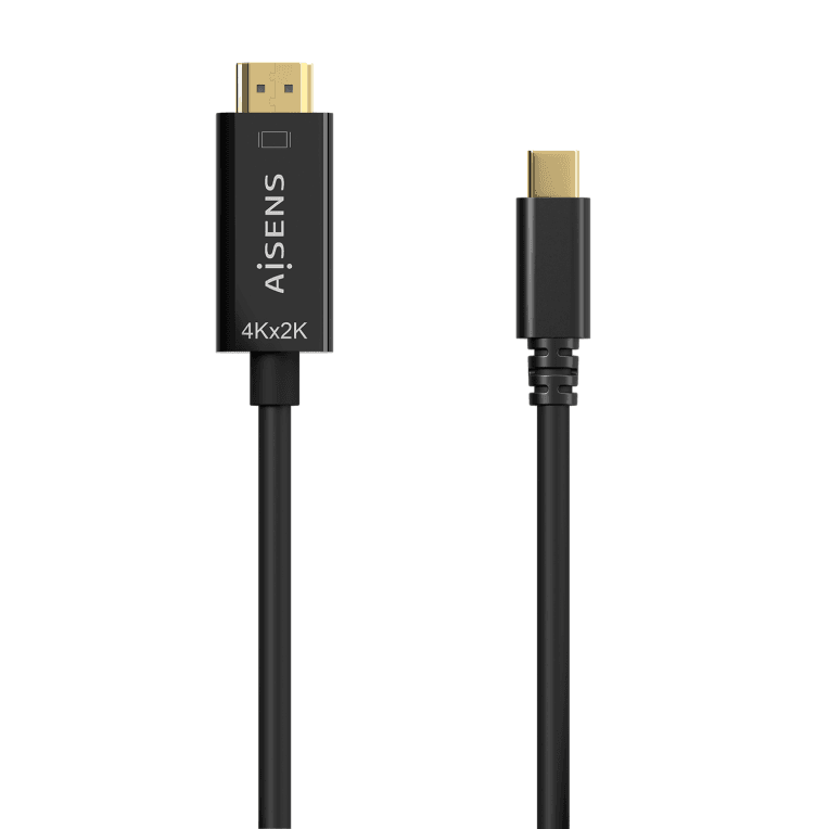 Adaptador Aisens 4K30Hz USB-C/M-HDMI/M Negro 1.8m — imagen 1