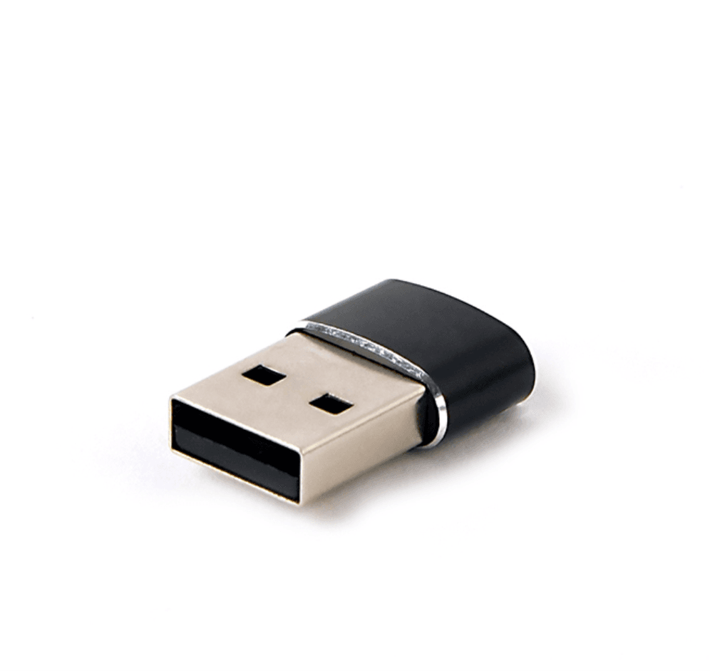 Adaptador Gembird Usb Am A Tipo C Hembra, Negro — imagen 1