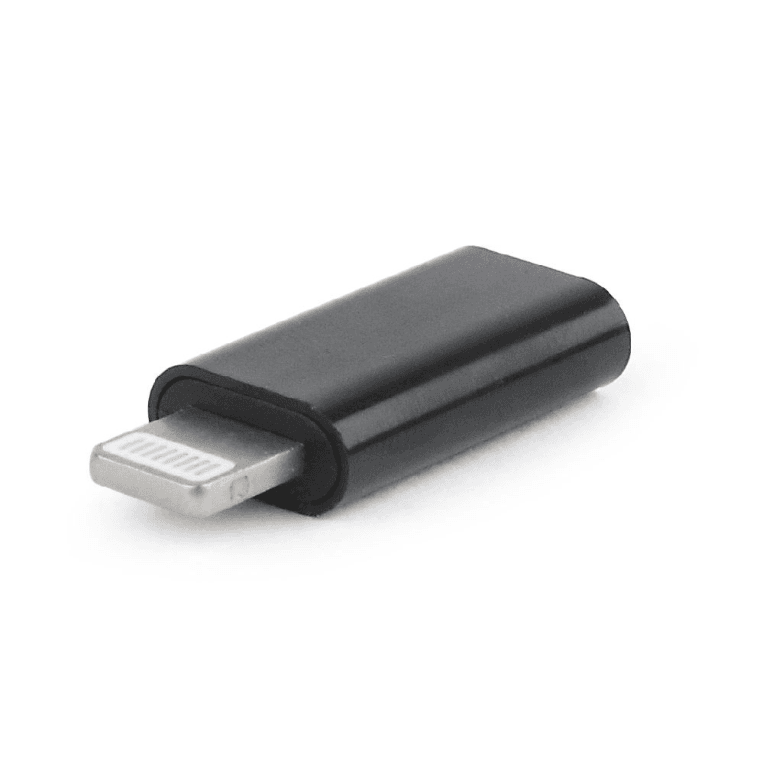 Adaptador Gembird USB Tipo C 8-Pin Negro — imagen 1