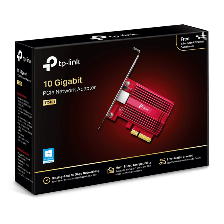 Adaptador Wifi Tp-link TX401 10 Gigabit PCI miniatura 5