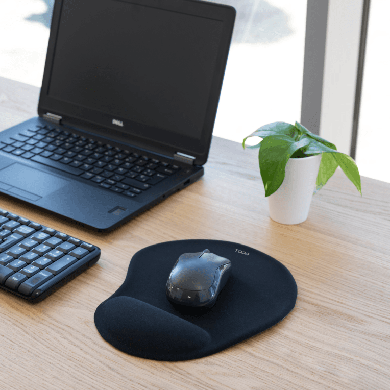 Alfombrilla Gaming Tooq Ergonómica Gel Negro miniatura 4