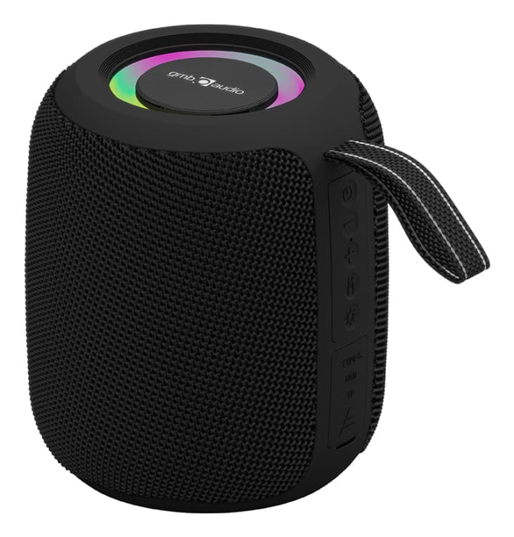 Altavoz Portátil Gembird 8W BT LED RGB Negro — imagen 1