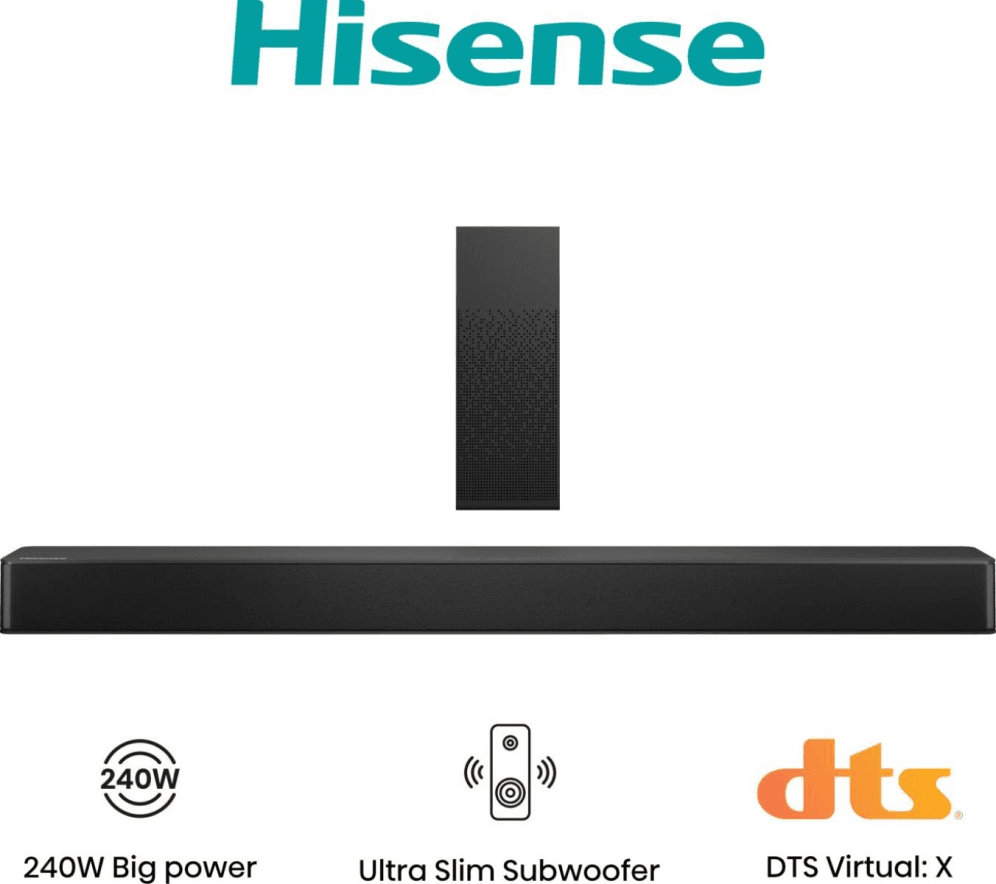 Barra de Sonido Hisense HS2100 2.1 240W BT