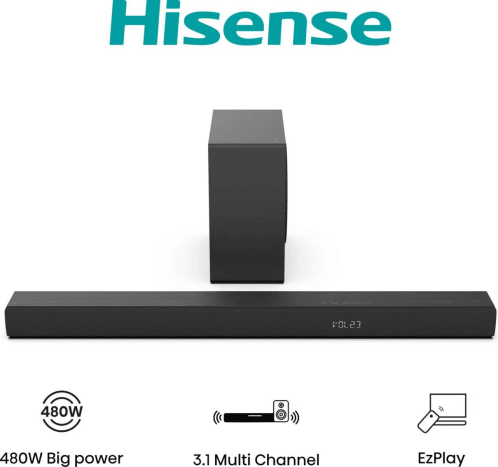 Barra de Sonido Hisense HS3100 3.1 480W BT miniatura 2