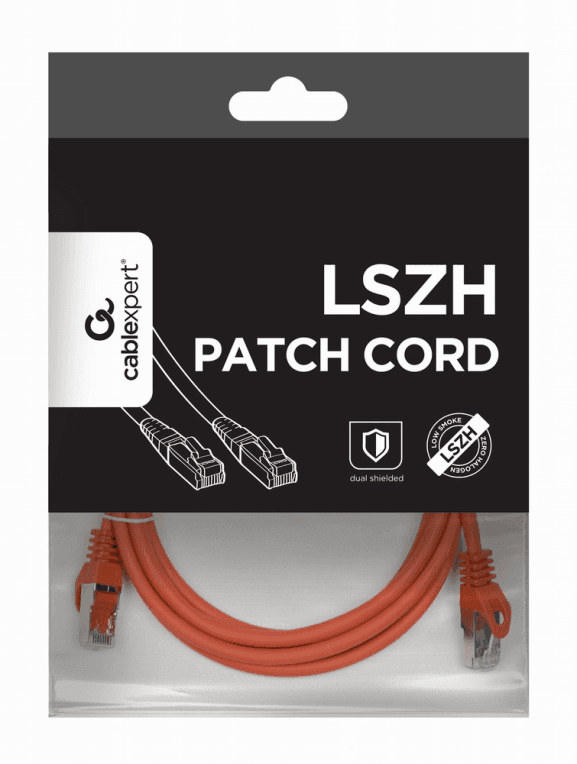 Cable de Red Gembird Cat 6A S-FTP LSZH Rojo 2m — imagen 1