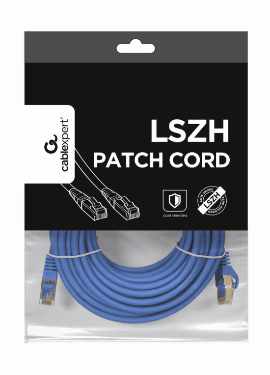 Cable de Red Gembird S-FTP Cat 6A LSZH Azul 10 M — imagen 1