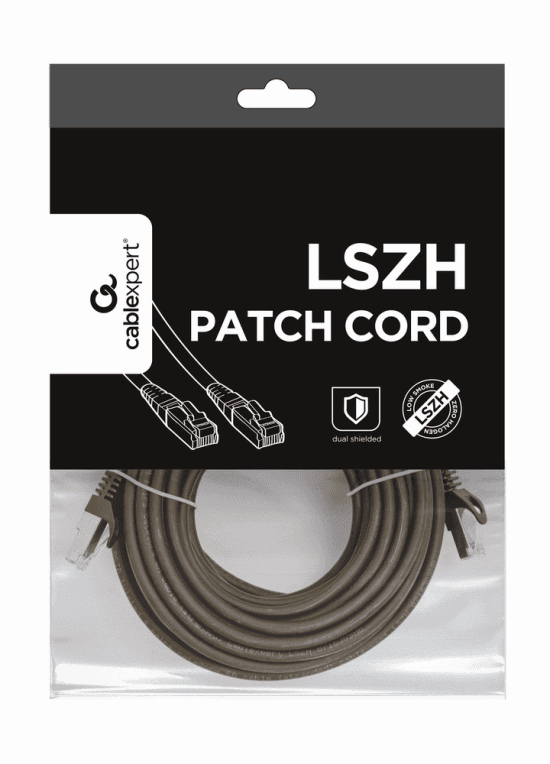 Cable de Red Gembird S-FTP Cat 6A LSZH Negro 10 M — imagen 1