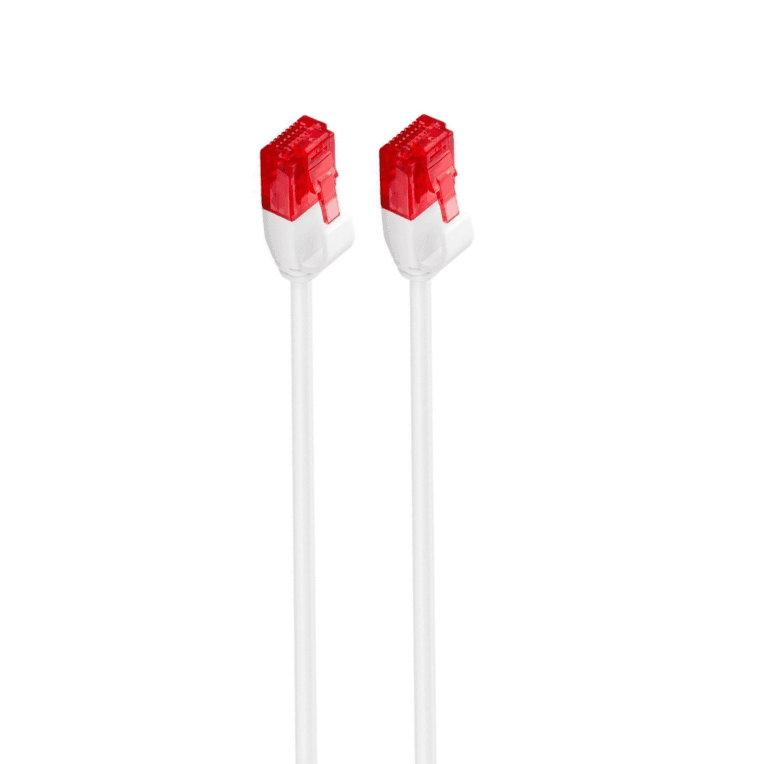 Cable Red Slim Ewent Cat6 U/UTP 0,25m Blanco — imagen 1