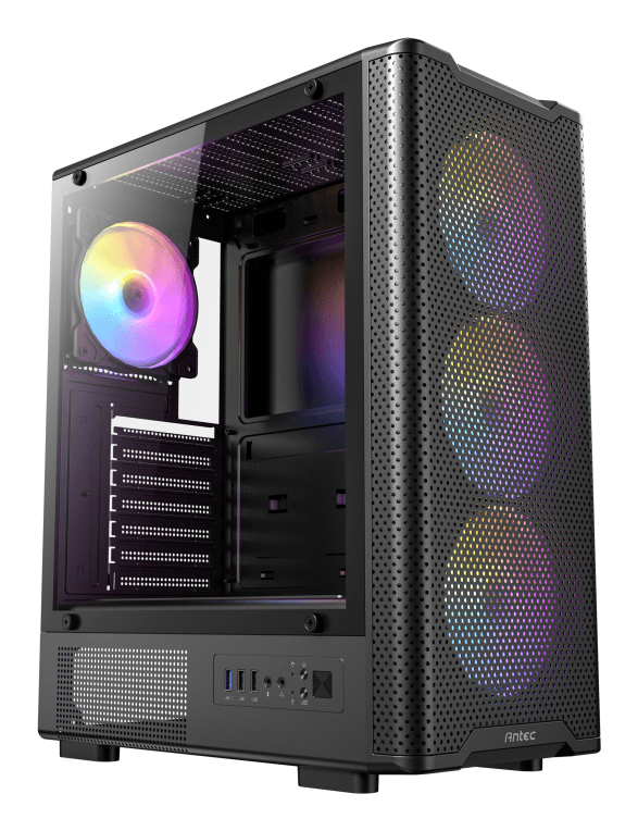 Caja ATX Antec VX-310 ARGB Negra 4 Ventiladores — imagen 1