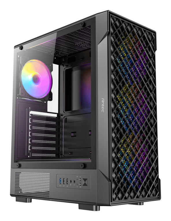 Caja ATX Antec VX-320 ARGB Negra 4 Ventiladores — imagen 1