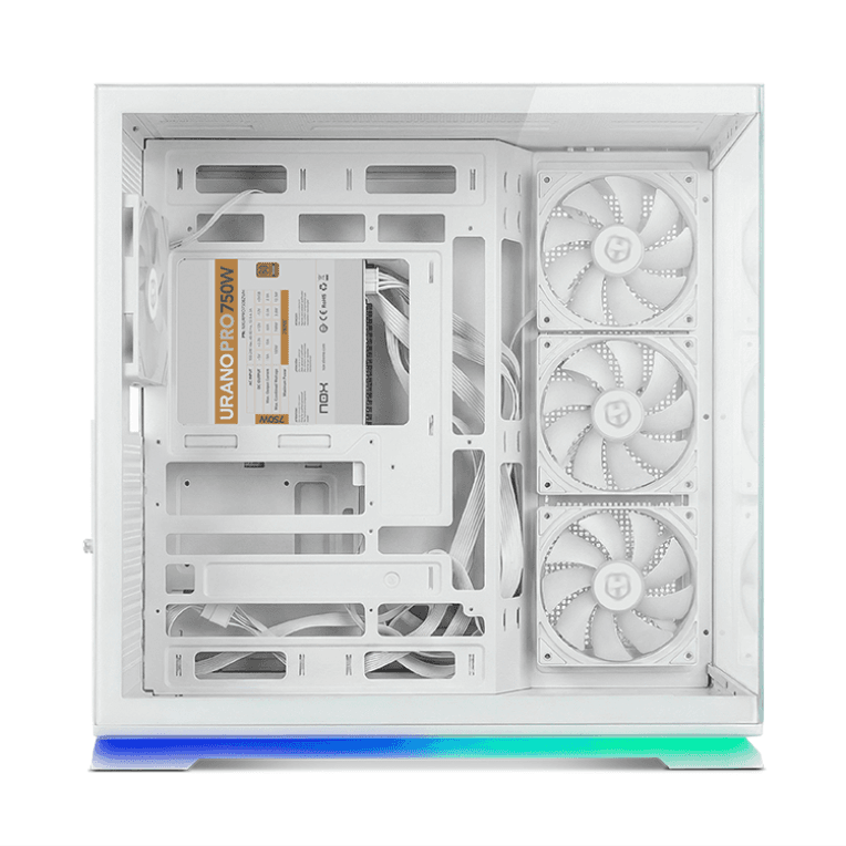 Caja ATX Nox Hummer Galaxy ARGB Blanca miniatura 4