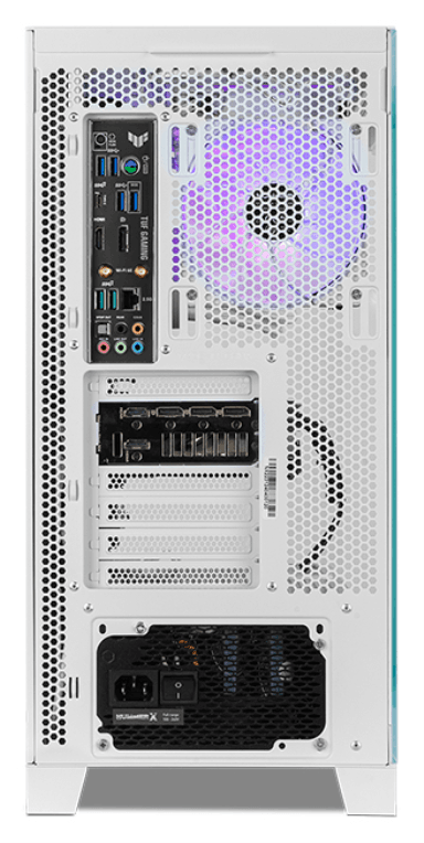 Caja ATX Nox Hummer Glock FrameLess Blanca miniatura 11
