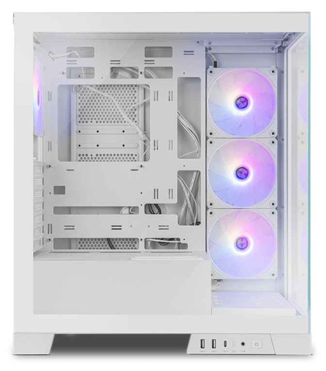 Caja ATX Nox Hummer Glock FrameLess Blanca miniatura 13