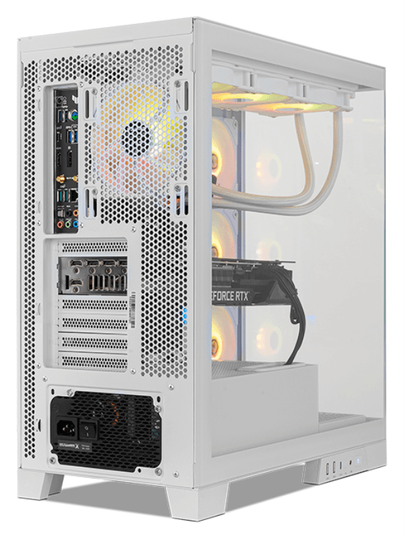 Caja ATX Nox Hummer Glock FrameLess Blanca miniatura 9