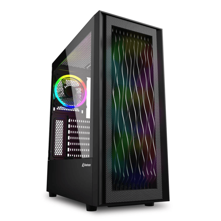 Caja ATX Sharkoon RGB Wave Negra 2xUSB3.0 — imagen 1