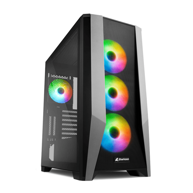 Caja ATX Sharkoon TG7M Negra 2xUSB3.0 — imagen 1
