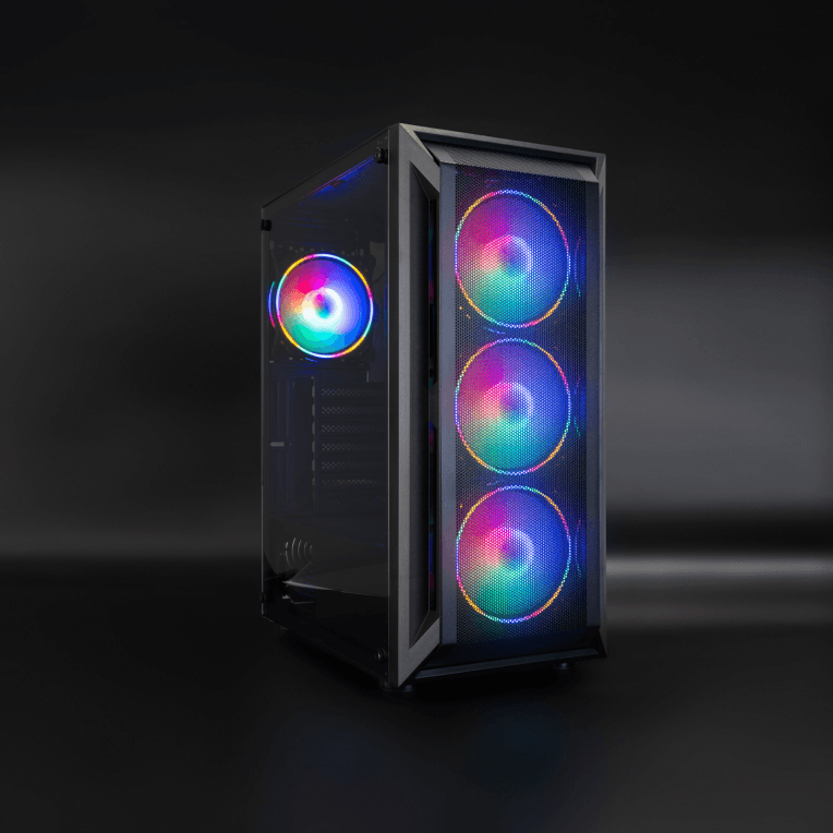 Caja ATX Tooq Gaming Ragnärok Negra miniatura 2