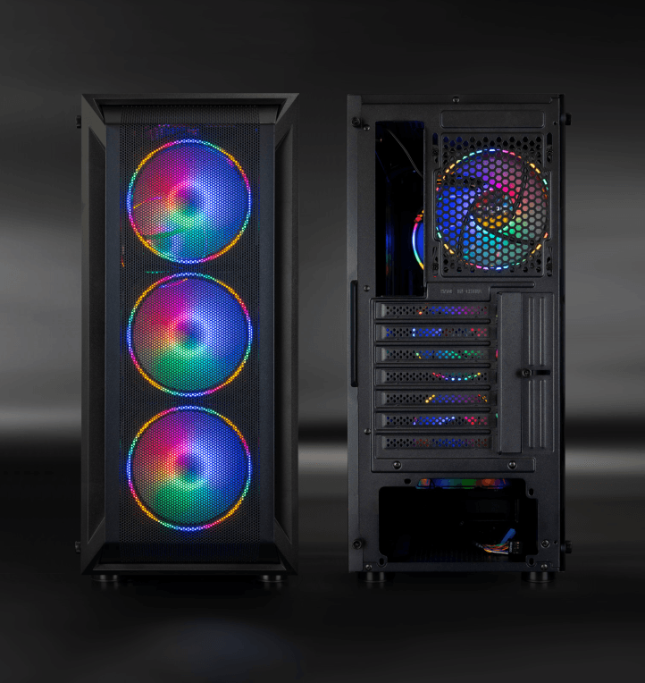 Caja ATX Tooq Gaming Ragnärok Negra miniatura 3