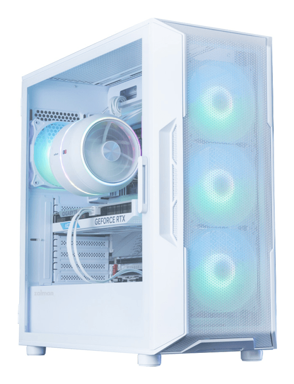 Caja ATX Zalman I3 Neo ARGB V2 Blanca 2xUSB3.0 — imagen 1