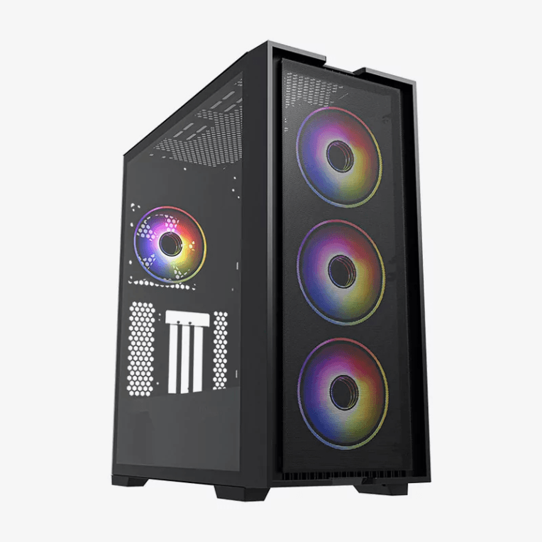 Caja E-ATX Hiditec Gaming H2 Air ARGB Negra — imagen 1