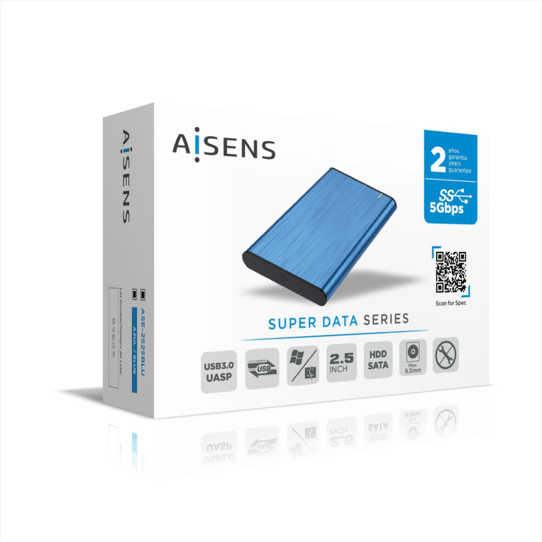 Caja Externa Aisens ASE-2525BLU 2.5" Azul miniatura 5