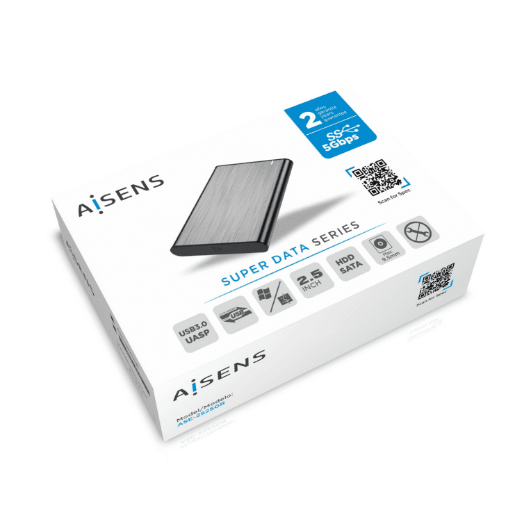 Caja Externa Aisens ASE-2525GR 2.5" Gris miniatura 6