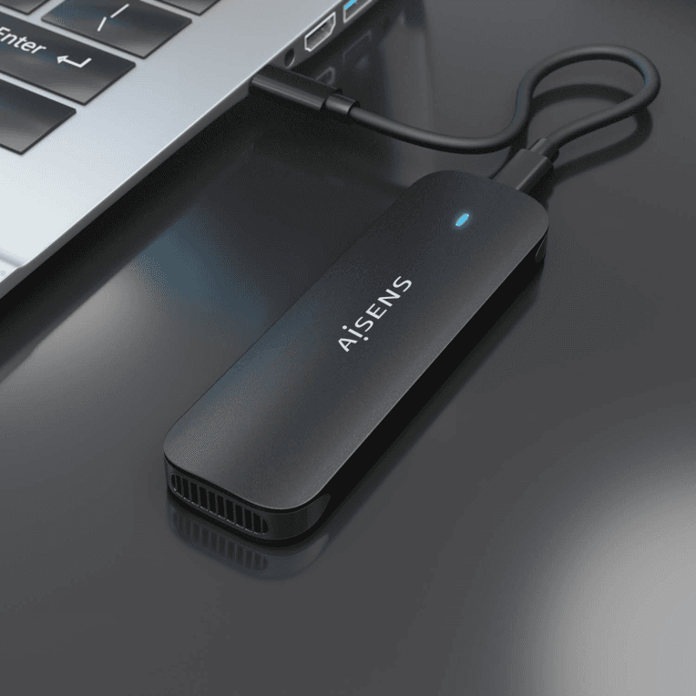 Caja Externa Aisens ASM2-024B M.2 Negra miniatura 5