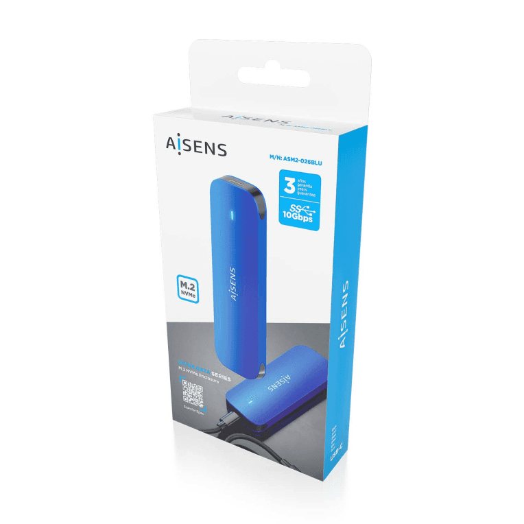 Caja Externa Aisens ASM2-026BLU M.2 Azul miniatura 7