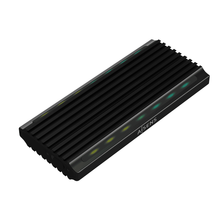 Caja Externa Aisens Asm2-Rgb012B M.2 Negra