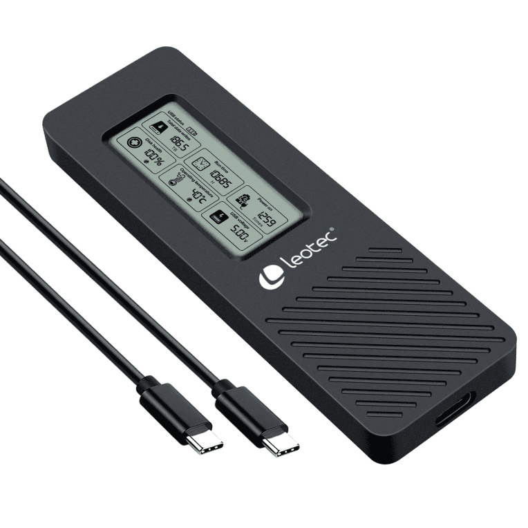 Caja Externa Leotec M.2 Nvme Con Panel Lcd