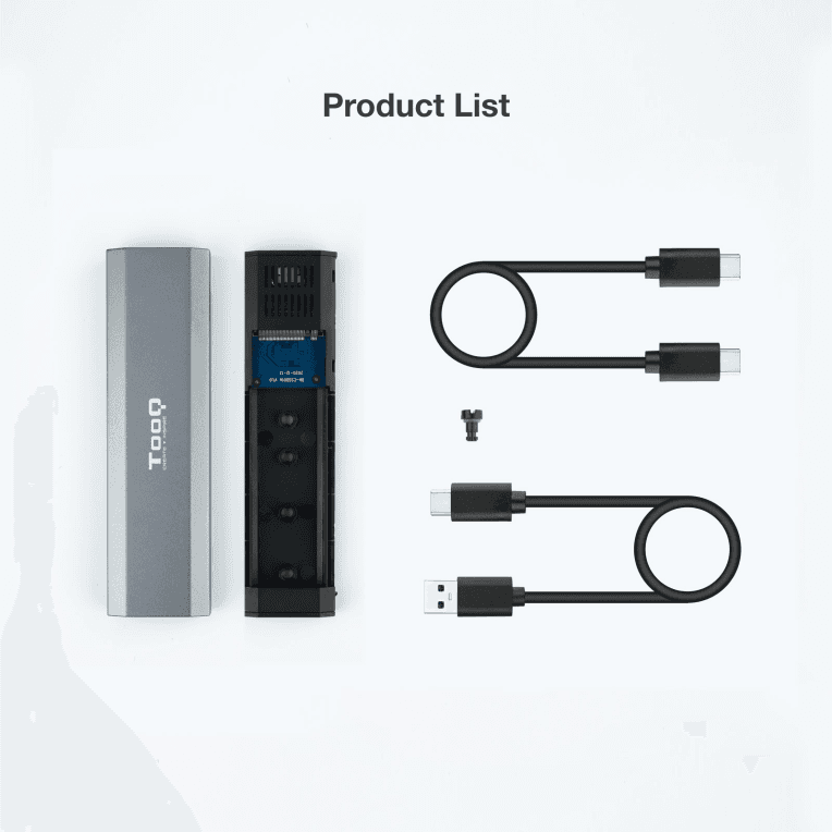 Caja Externa Tooq SSD M.2 NGFF/NVMe Gris miniatura 10