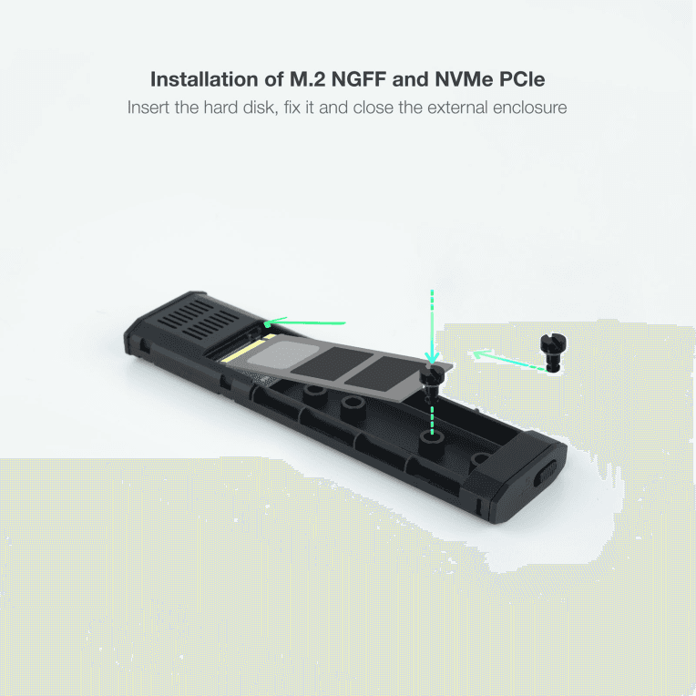 Caja Externa Tooq Ssd M.2 Ngff/Nvme Negro miniatura 6