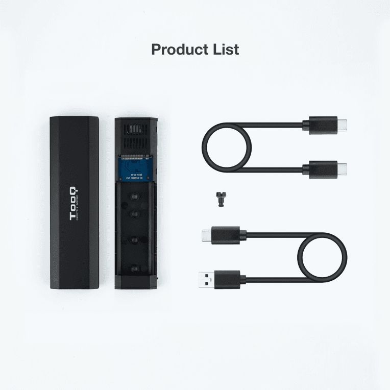 Caja Externa Tooq Ssd M.2 Ngff/Nvme Negro miniatura 10