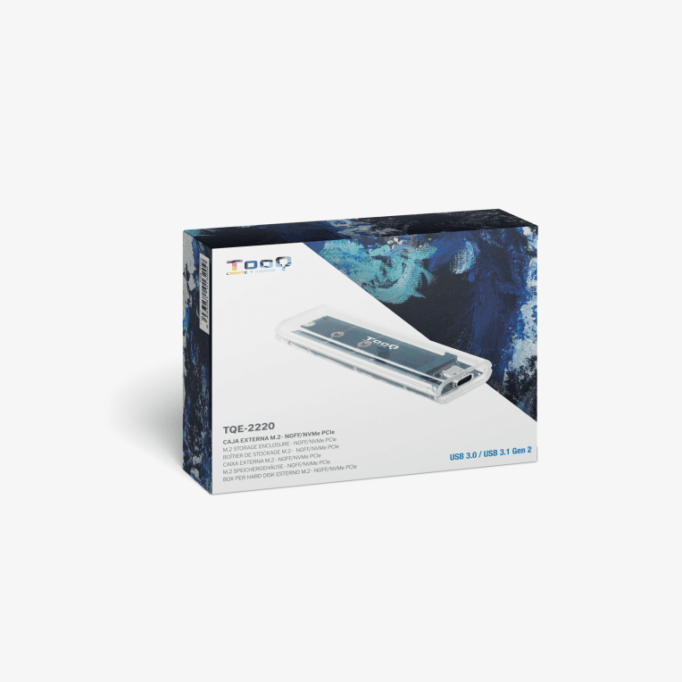 Caja Externa Tooq Tqe-2200 M.2 Transparente miniatura 4