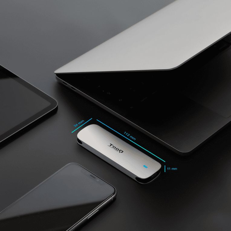 Caja Externa Tooq Tqe-2202S M.2 Aluminio Plata miniatura 3