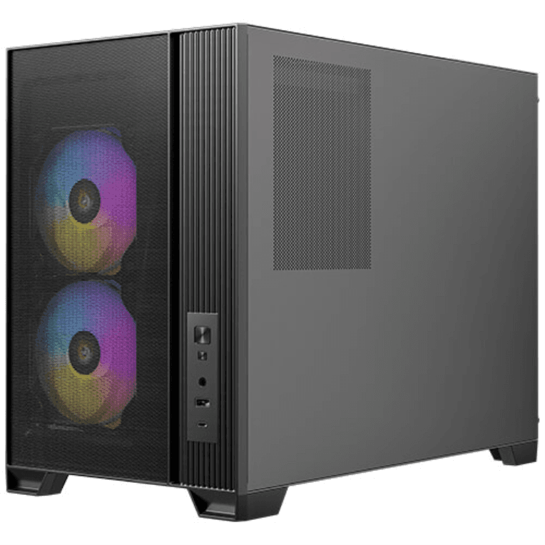 Caja Micro-ATX Antec Flux M Negra miniatura 4