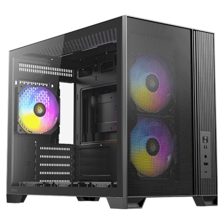 Caja Micro-ATX Antec Flux M Negra