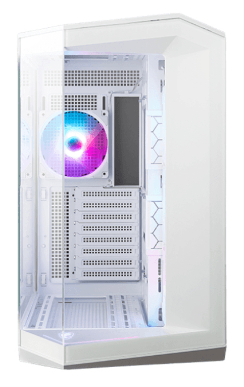 Caja Micro-ATX MSI MAG Pano 100R PZ RGB Blanca — imagen 1
