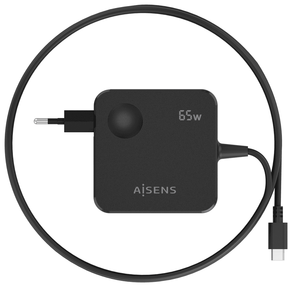 CARGADOR AISENS 65W PD3.0 1XUSB-C 1.5M NEGRO miniatura 4