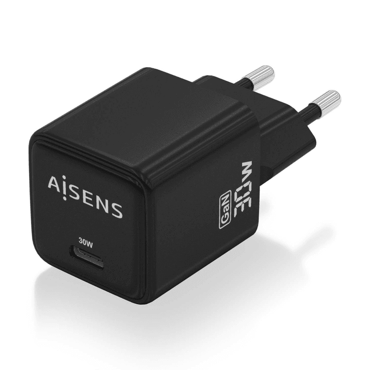 Cargador Aisens GaN 30W USB-C PD3.0 QC4.0 Negro miniatura 3