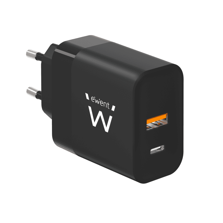 Cargador Ewent Rápido USB-C/A 45W miniatura 2