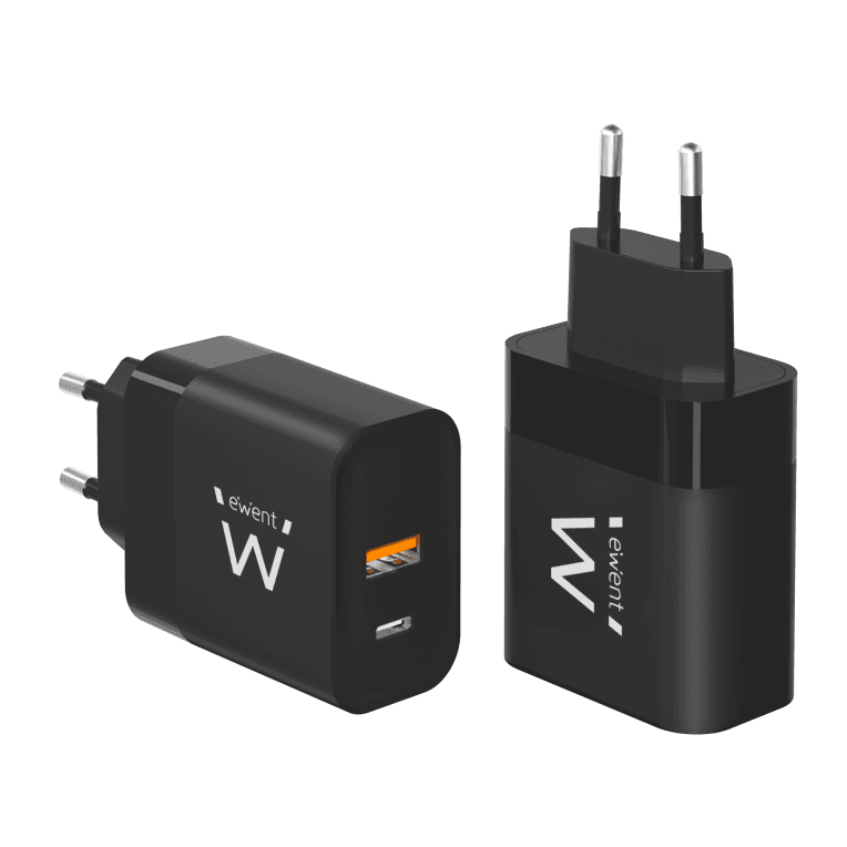 Cargador Ewent Rápido USB-C/A 45W miniatura 3