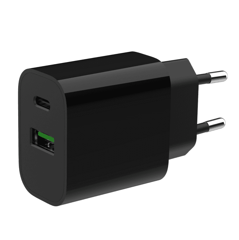 Cargador Gembird USB 2 Puertos 20W Negro — imagen 1