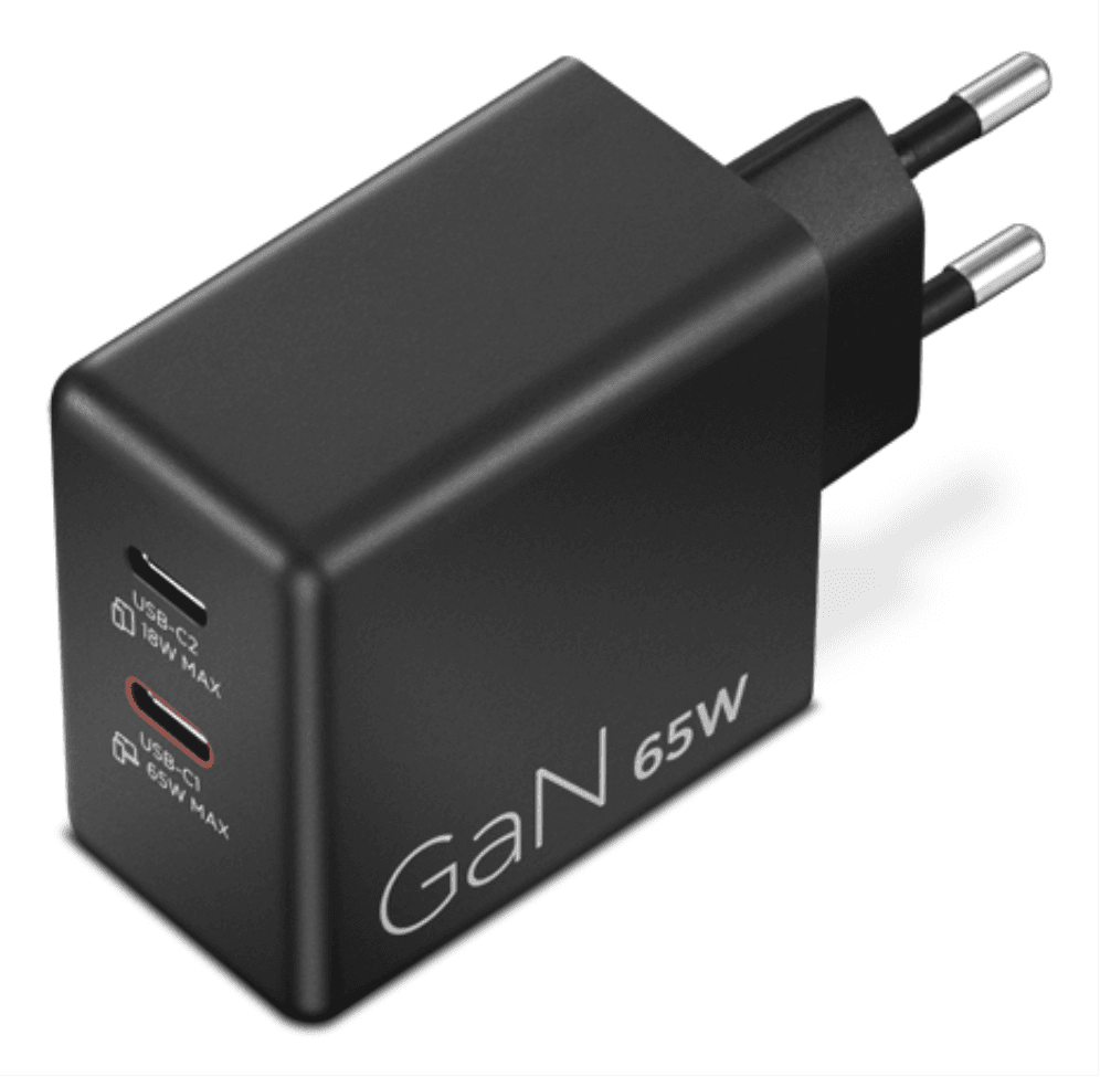 CARGADOR LENOVO DUAL USB-C 65W GAN NEGRO miniatura 6