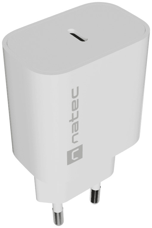 CARGADOR NATEC RIBERA 20W 1XUSB-C PD3.0 BLANCO — imagen 1