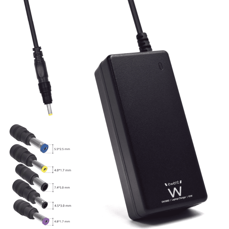 Cargador para portátil Ewent 65W Compatible HP miniatura 2