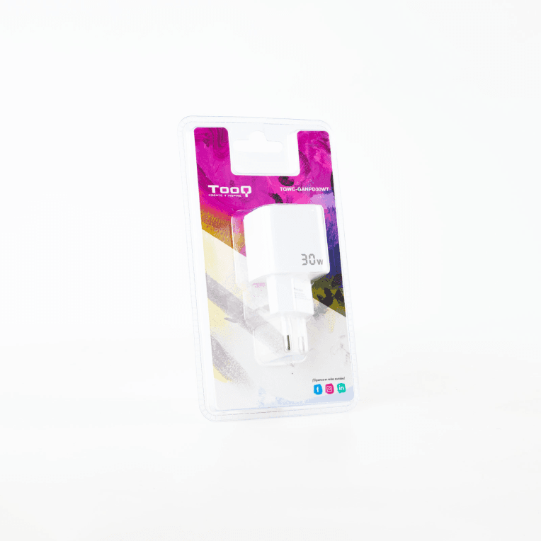 Cargador Tooq GAN USB-C PD 30W miniatura 7