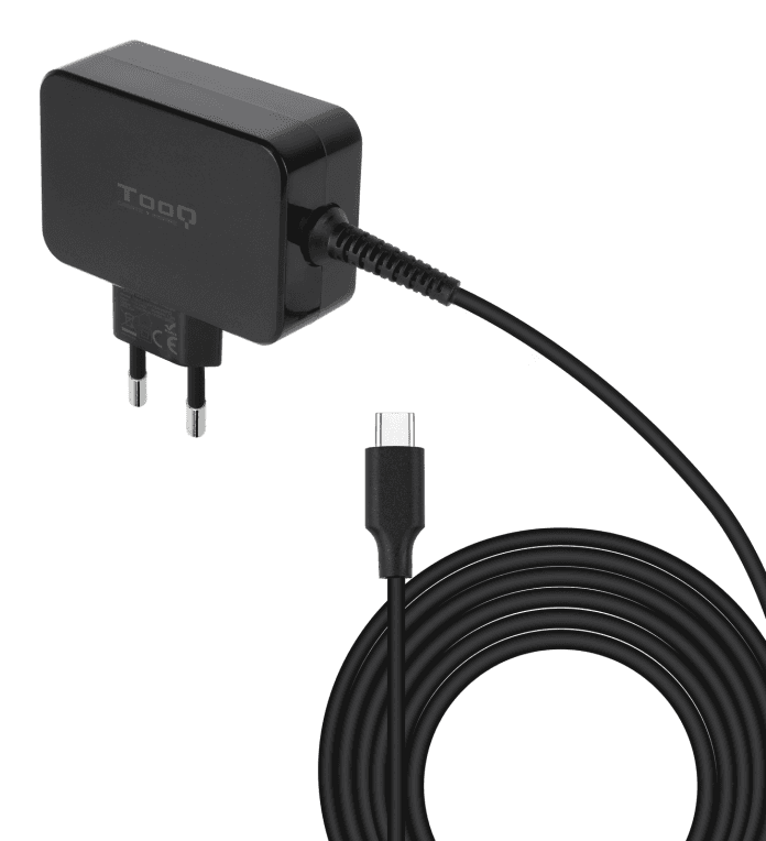 Cargador Tooq Portatil Gan USB-C PD 45W Negro — imagen 1