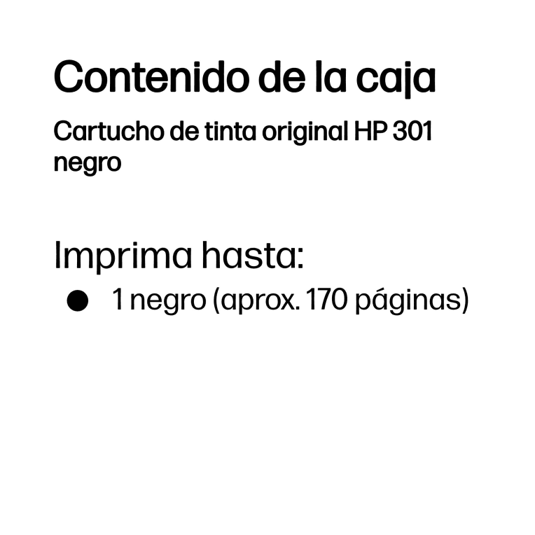 Cartucho de Tinta Silla Hp 301 Negro miniatura 4