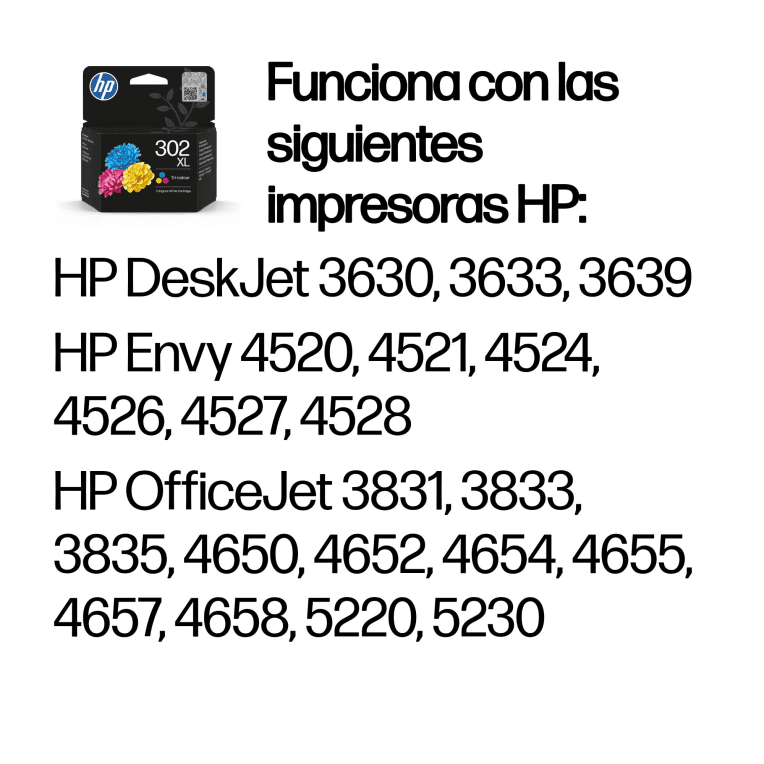 Cartucho de Tinta Silla Hp 302Xl Tricolor miniatura 3